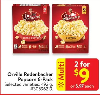 Walmart Orville redenbacher popcorn offer