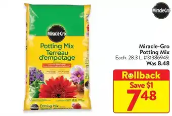 Walmart Miracle-gro potting mix offer