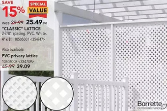 RONA Barrette classic lattice offer