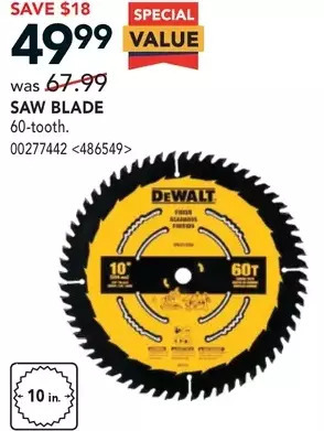 RONA Dewalt saw blade offer