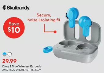 Staples Skullcandy dime 2 true wireless earbuds offer