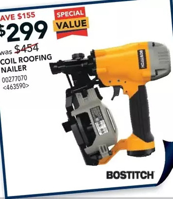 RONA Bostitch coil roofing nailer offer