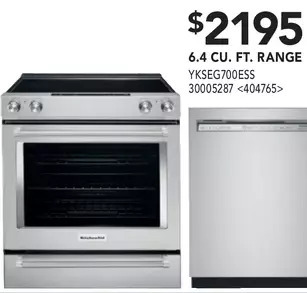 RONA Kitchenaid 6.4 cu. ft. range offer