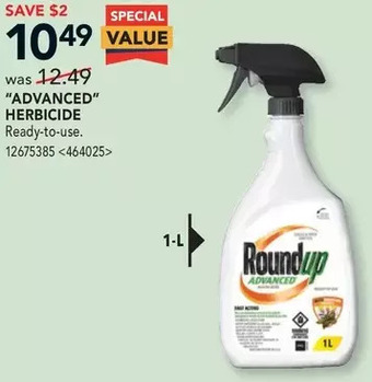 RONA Roundup advanced herbicide offer