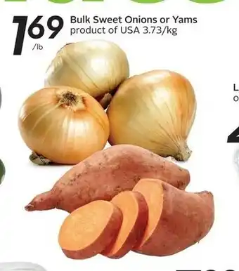 Sobeys Bulk Sweet Onions or Yams offer