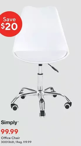 Staples Simply office chair offer