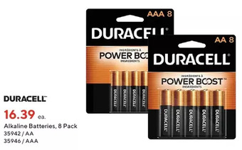 Staples Duracell alkaline batteries offer