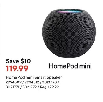 Staples Homepod mini smart speaker offer