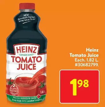 Walmart Heinz tomato juice offer