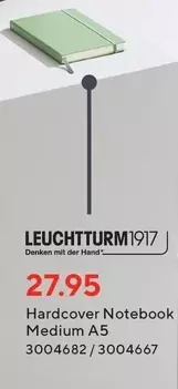 Staples Leuchtturm1917 hardcover notebook medium a5 offer