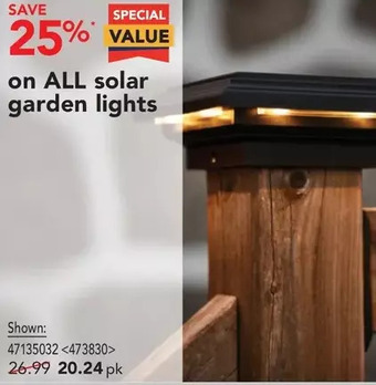 RONA Solar garden lights offer
