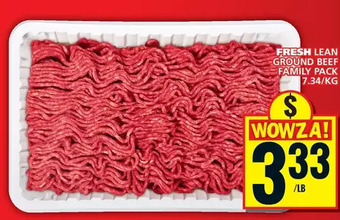 Food Basics Fresh lean ground beef family pack offer