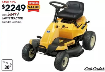 RONA Cub cadet lawn tractor offer