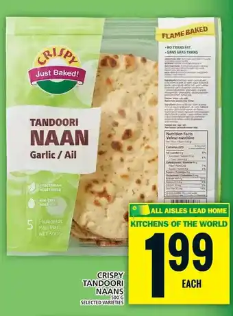 Food Basics Crispy tandoori naans offer