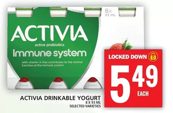 Food Basics Activia drinkable yogurt offer