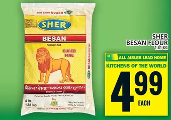 Food Basics Sher besan flour offer