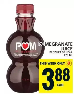 Food Basics Pomegranate juice offer