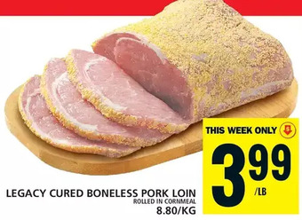 Food Basics Legacy cured boneless pork loin offer