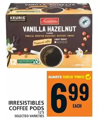 Food Basics Irresistibles coffee pods offer