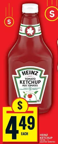 Food Basics Heinz ketchup offer