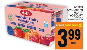 Food Basics Astro smooth 'n fruity yogourt offer