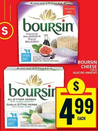 Food Basics Boursin cheese offer