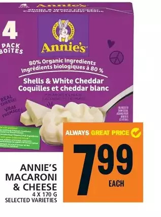 Food Basics Annie's macaroni & cheese offer