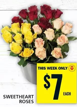 Food Basics Sweetheart roses offer