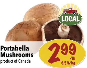 Farm Boy Portabella mushrooms offer