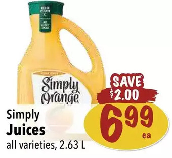 Farm Boy Simply juices offer