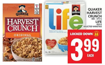 Food Basics Quaker harvest crunch offer