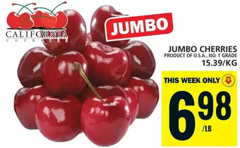 Food Basics Jumbo cherries offer