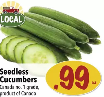 Farm Boy Seedless cucumbers offer