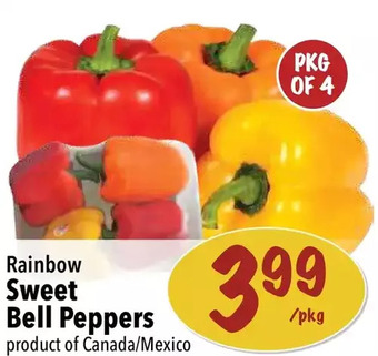 Farm Boy Rainbow sweet bell peppers offer