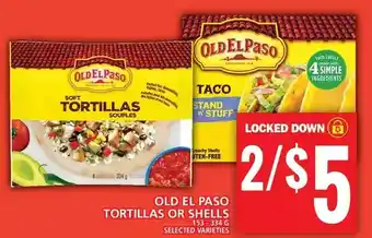 Food Basics Old el paso tortillas or shells offer