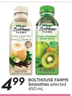 Sobeys Bolthouse Farms Smoothies offer