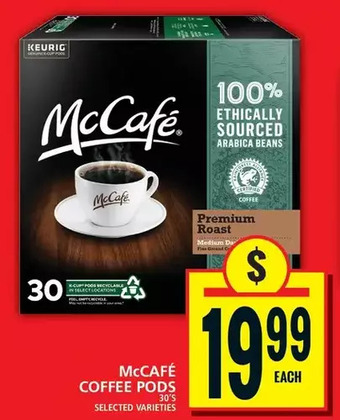 Food Basics Mccafé coffee pods offer