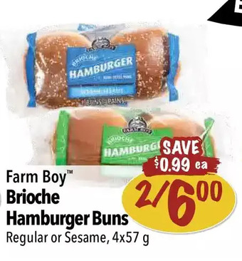 Farm Boy Farm boy brioche hamburger buns offer