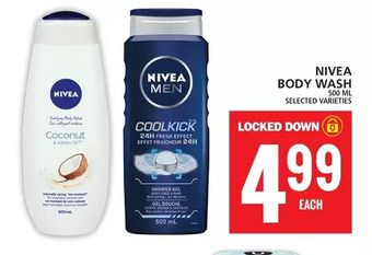 Food Basics Nivea body wash offer