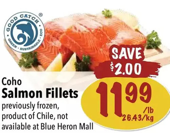 Farm Boy Coho salmon fillets offer