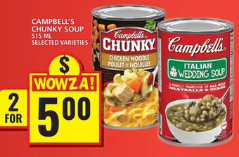 Food Basics Campbell's chunky soup 515 ml offer