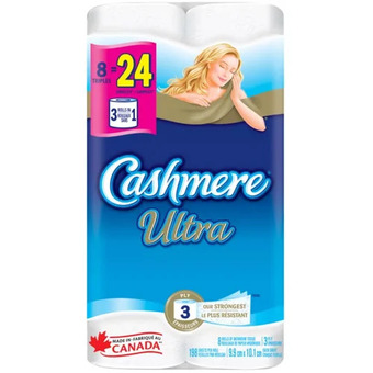 Canadian Tire Cashmere ultra 3-ply bathroom tissue, 8=24 rolls offer
