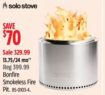 Canadian Tire Solo stove bonfire smokeless fire pit offer