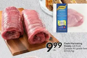 Sobeys Flank Marinating Steaks offer