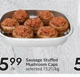 Sobeys Sausage Stuffed Mushroom Caps offer
