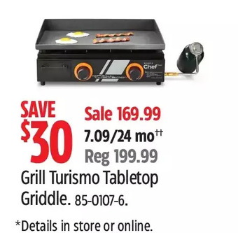 Canadian Tire Grill turismo tabletop griddle offer