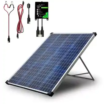 Canadian Tire Noma 100w solar kit with stand and charger controller offer