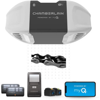 Canadian Tire Chamberlain 1/2-hp chain-drive garage door opener with wi- offer