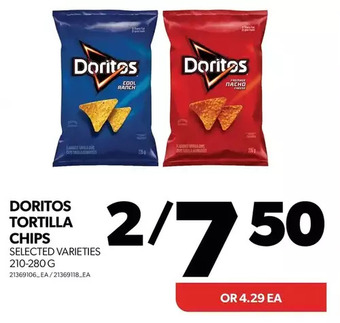 Real Canadian Superstore Doritos tortilla chips offer