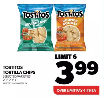 Real Canadian Superstore Tostitos tortilla chips offer